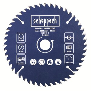 Scheppach fűrészlap 160/20mm, 48f DIVAR 55 / PL 55-höz - 3901802705
