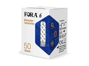FORA 6 vércukormérő tesztcsík 50db