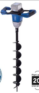 Scheppach BC-EB100-X - akkus földfúró IXES 20 V (akku és töltő nélkül) - 5904705900