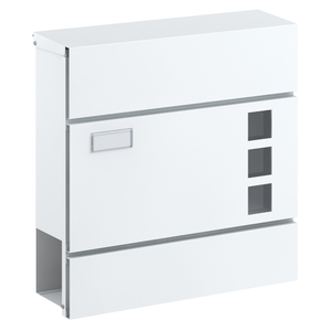 Basi BK 380M Fehér modern újságtartós postaláda B21700904