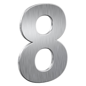 Basi HN 150 8 Inox nemesacél házszám B73000008