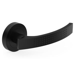 Metal-Bud ASTRA Fekete divatos rozettás ajtókilincs MBVAOCZ