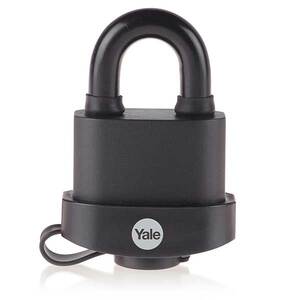 Yale Y220B/51/118/1 Fekete időjárásálló acél lakat Y220B511181
