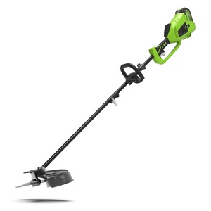 Fűkasza akkumulátoros Greenworks GD40BCK4 40 v, damilfej, vágótárcsa, heveder tar., akku-és töltővel 1301507UB-GW