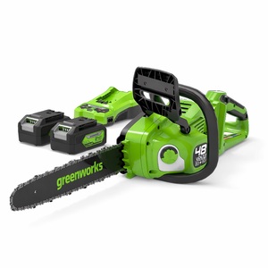 Láncfűrész akkumulátoros Greenworks GD24X2CS36K4X akkumulátorral és töltővel 2006507UD-GW