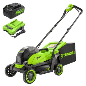 Fűnyíró fűgyűjtős akkumulátoros készlet Greenworks MO24L411-01 33cm 24v 4ah akku és 2a töltő 2520107UB-GW