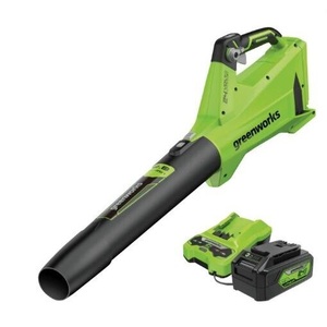 Lombfúvó akkumulátoros Greenworks BL24L411-01 4ah akku és 2a töltővel 2409007UB-GW