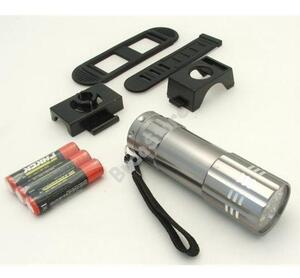 JKH Kerékpárlámpa első elemes 9 LED 8920020