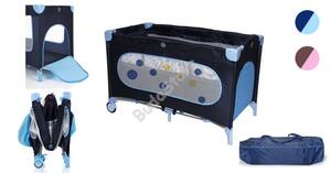 Utazóágy gyerekeknek BASIC kék HOP1000910-1