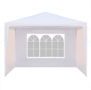 Pavilon tető ponyva oldalfallal 2,9x2,9m fehér HOP1001074