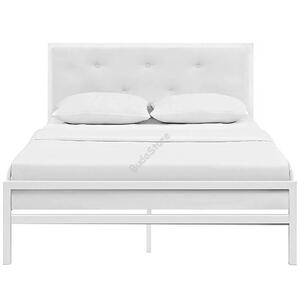 Fém ágykeret ajándék ágyráccsal 160x200cm fehér Hanna HOP1001138-2
