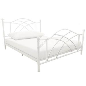 Fém ágykeret ajándék ágyráccsal 160x200cm fehér Lotti HOP1001134-2