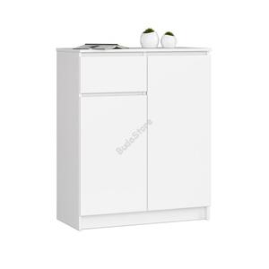 1-fiókos 2-szekrényes komód fehér 80x99x40cm HOP1001298