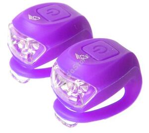 VELOTECH szilikon kerékpár villogó szett 34694