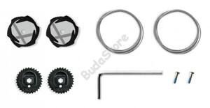 NORTHWAVE Cipő tartozék NW SLW X-DIAL csat szett, fekete-fehér 81212021-11
