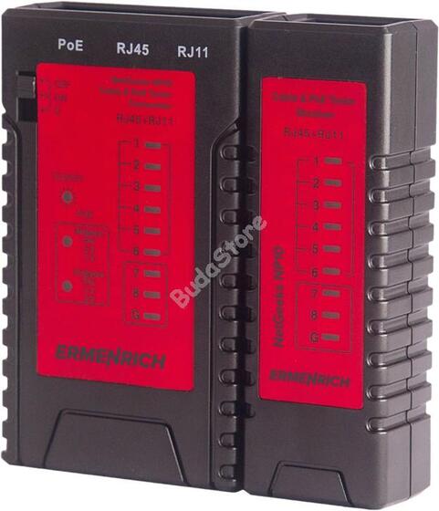 Ermenrich NetGeeks NP10 kábel és PoE tesztelő 82540