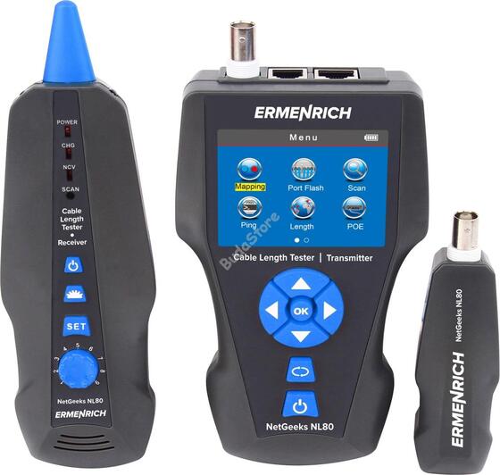 Ermenrich NetGeeks NL80 kábelhossz tesztelő 82554