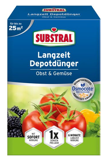 Substral Osmocote trágya gyümölcsök és zöldségek számára 750 g - 732229