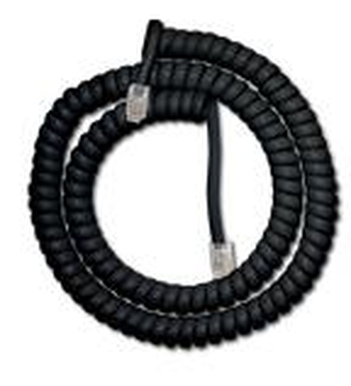 Telefon kézibeszélő zsinór 3,6m fekete