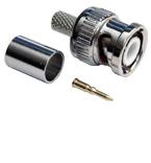 BNC csatlakozó krimpelhető dugó 75 Ohm