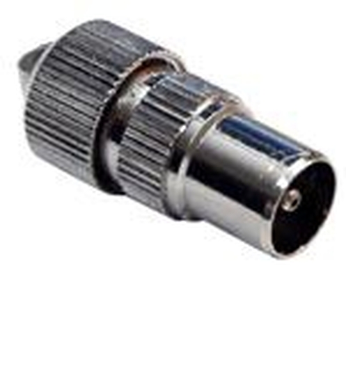 KOAX dugó RG-59 és RG-6 kábelekhez egyenes csavarozható fém