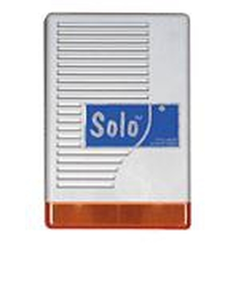 SOLO L Kültéri hang-fényjelző szabotázsvédett fémházban