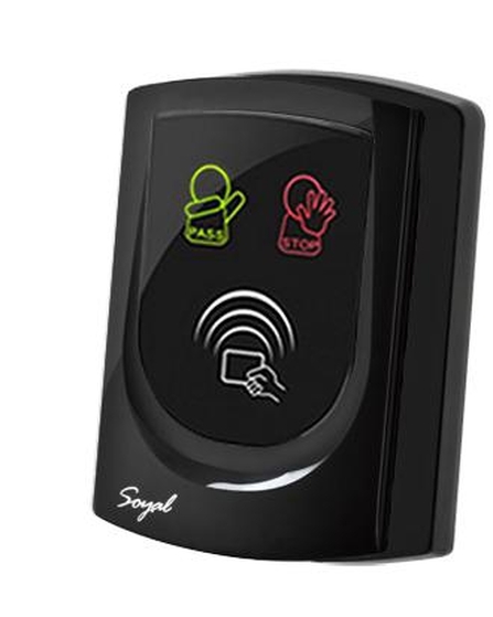 SOYAL AR-725UB fekete Közelítőkártyás segédolvasó beléptetőrendszerekhez AR725UB