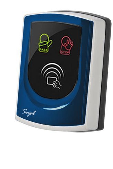SOYAL AR-725UBM kék Közelítőkártyás segédolvasó beléptetőrendszerekhez AR725UBM