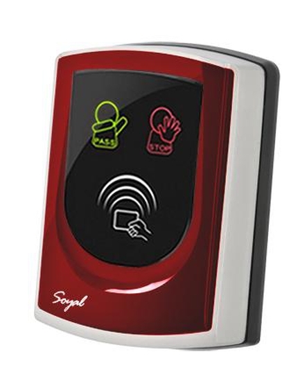 SOYAL AR-725UBM piros Közelítőkártyás segédolvasó beléptetőrendszerekhez AR725UBM