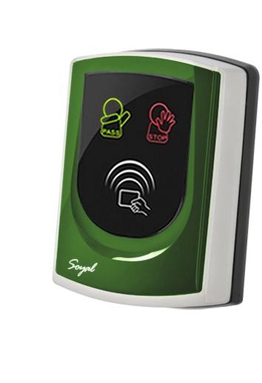 SOYAL AR-725UBM zöld Közelítőkártyás segédolvasó beléptetőrendszerekhez AR725UBM