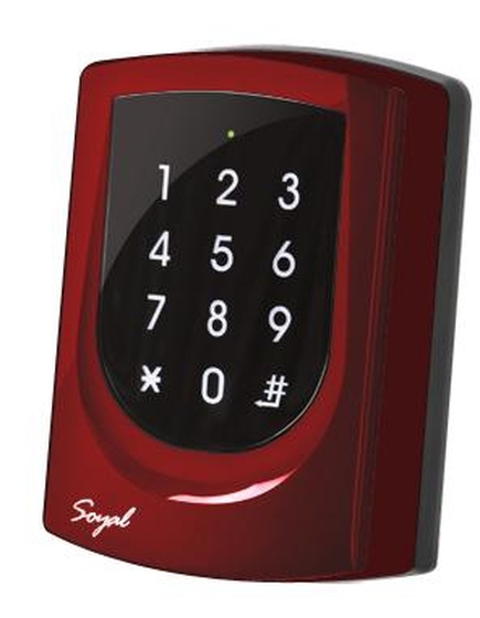 SOYAL AR-725H Mifare Önálló vezérlő vagy hálózati ajtóvezérlő piros 106260