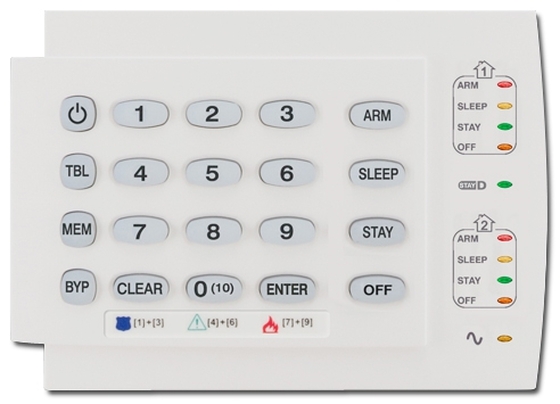 PARADOX K10H 10 zónás vezetékes LED kezelő