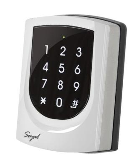 SOYAL AR-725K Kártyaolvasó és kódbillentyűzet hálózathoz vagy önálló vezérlőkhöz ezüst