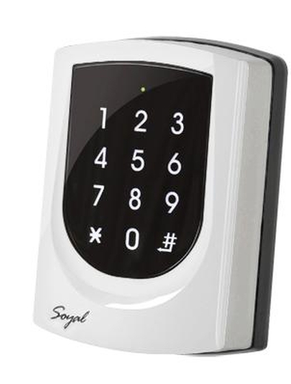 SOYAL AR-725K Kártyaolvasó és kódbillentyűzet hálózathoz vagy önálló vezérlőkhöz gyöngyház