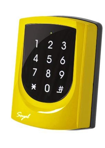 SOYAL AR-725K Kártyaolvasó és kódbillentyűzet hálózathoz vagy önálló vezérlőkhöz sárga