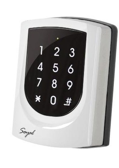 SOYAL AR-725K Mifare Kártyaolvasó és kódbillentyűzet hálózathoz vagy önálló vezérlőkhöz gyöngyház