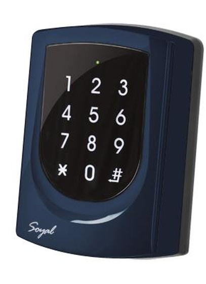 SOYAL AR-725K Mifare Kártyaolvasó és kódbillentyűzet hálózathoz vagy önálló vezérlőkhöz kék