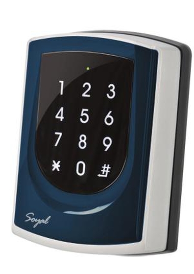 SOYAL AR-725KM Mifare Kártyaolvasó és kódbillentyűzet hálózathoz/önálló vezérlőkhöz kék