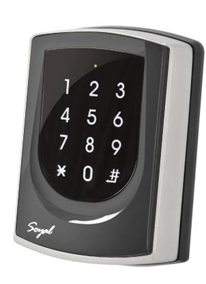 SOYAL AR-725KM Mifare Kártyaolvasó és kódbillentyűzet hálózathoz/önálló vezérlőkhöz szürke