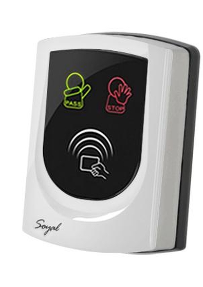 SOYAL AR-725UD Közelítőkártyás segédolvasó beléptetőrendszerekhez fekete