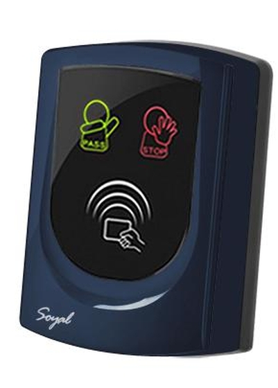 SOYAL AR-725UD Közelítőkártyás segédolvasó beléptetőrendszerekhez kék