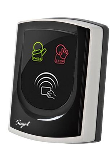 SOYAL AR-725UDM Kártyaolvasó hálózati központokhoz vagy önálló vezérlőkhöz fekete