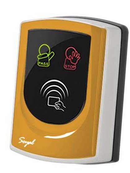 SOYAL AR-725UDM Kártyaolvasó hálózati központokhoz vagy önálló vezérlőkhöz narancs