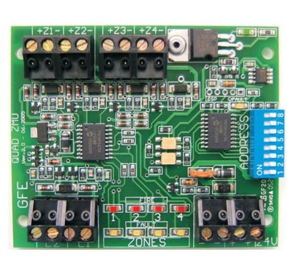 Global Fire QUAD ZMU Equipment címezhető zóna figyelő egység 107476