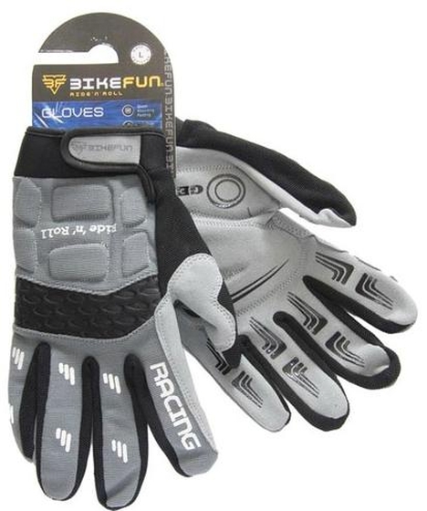 BIKEFUN biciklis kesztyű Freeride S-es szürke 221S