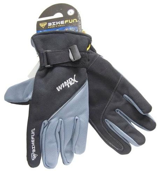 BIKEFUN biciklis kesztyű téli szürke XS-es 304305XS