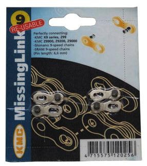 KMC biciklilánc patentszem 3/32 8 speed 2db/csomag CL571R