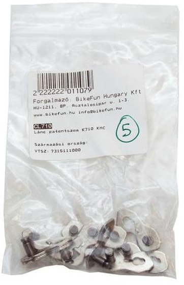 KMC biciklilánc patentszem K710 CL710