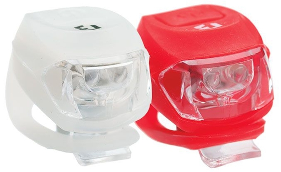 BIKEFUN PIXIE első-hátsó biciklilámpa szett fehér piros JY-267-2B-SET