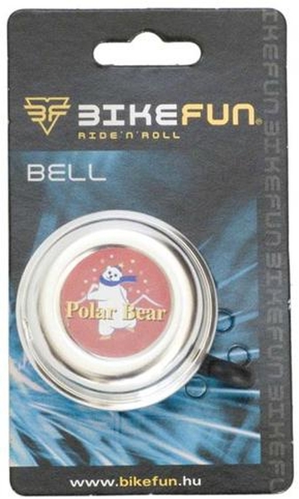 BIKEFUN csengő gyerek ezüst rajzfilmfigurás